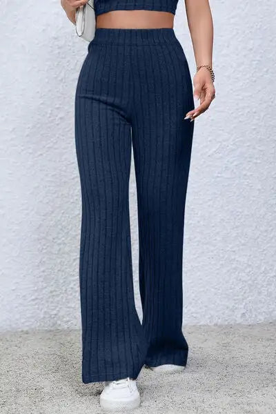 High Waist Flared Lamor Pants