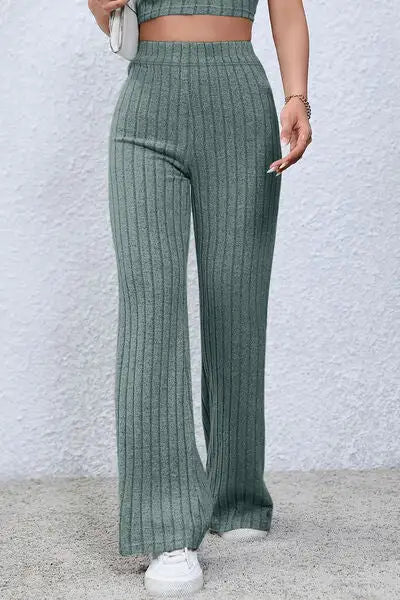 High Waist Flared Lamor Pants