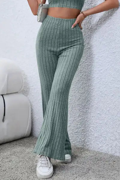 High Waist Flared Lamor Pants