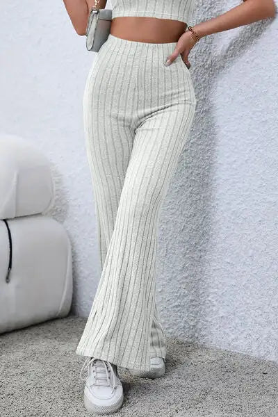 High Waist Flared Lamor Pants