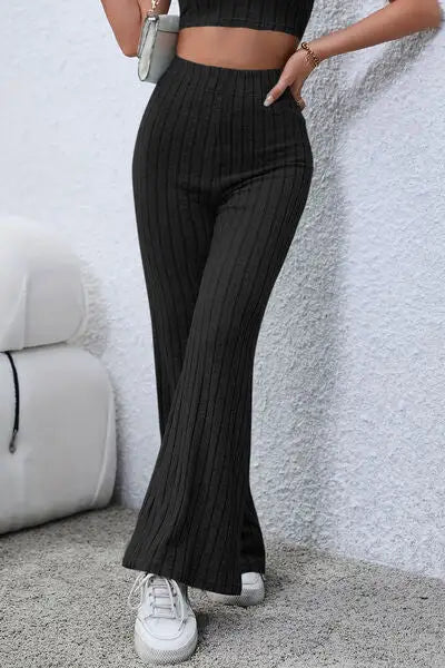 High Waist Flared Lamor Pants